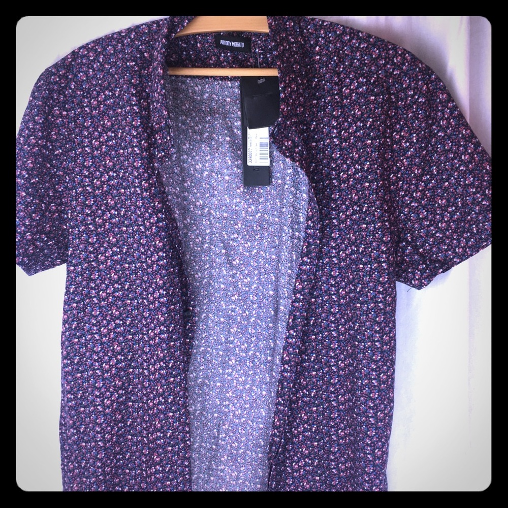 NWT Antony Morato button up shirt L / 50 Flowers